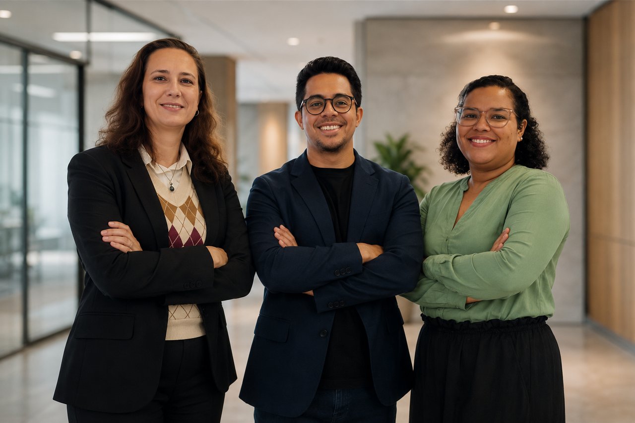 Equipe Norplan: Lilian Saturnino, Adriano Cruz e Silvia Cavalcante